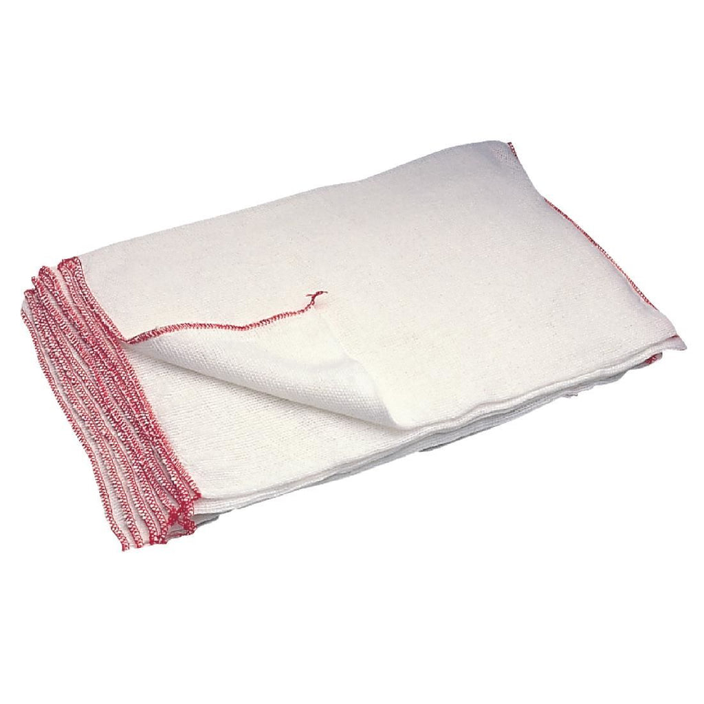 Jantex Dish Cloths Bleached (Pack of 10) - E944 Cleaning Cloths Jantex   