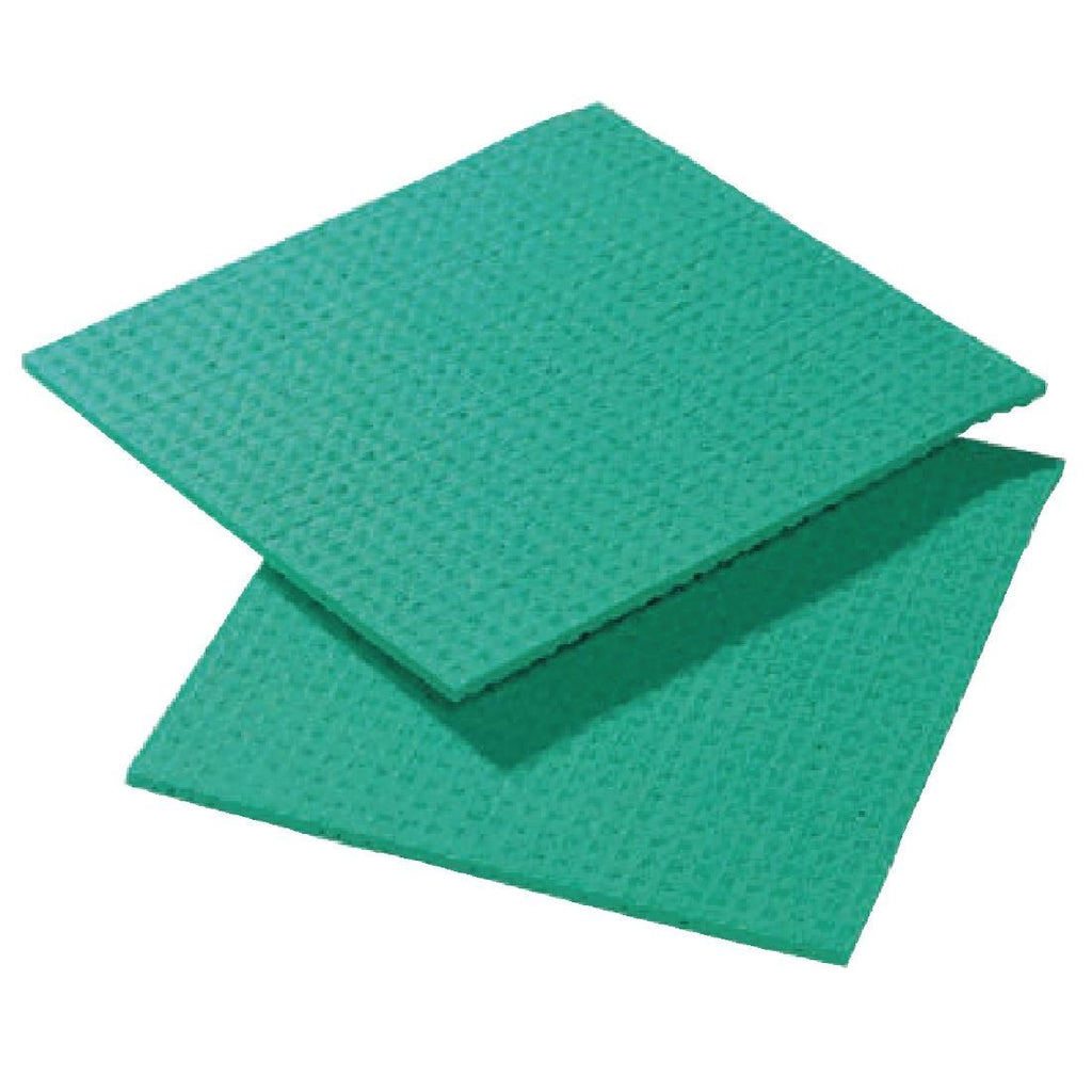 Spontex Spongyl Green (Pack of 10) - CD814 Scourers & Sponges Spontex   