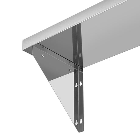 Empire Stainless Steel Wall Shelf 600 x 300mm with Brackets & Fixings - WS-600 Stainless Steel Wall Shelves Empire   