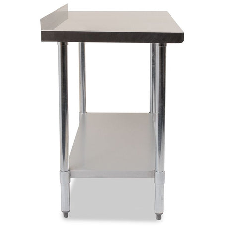 Empire Stainless Steel Wall Prep Table 1200mm Wide with Upstand  - SSWT-120 Stainless Steel Wall Tables Empire   