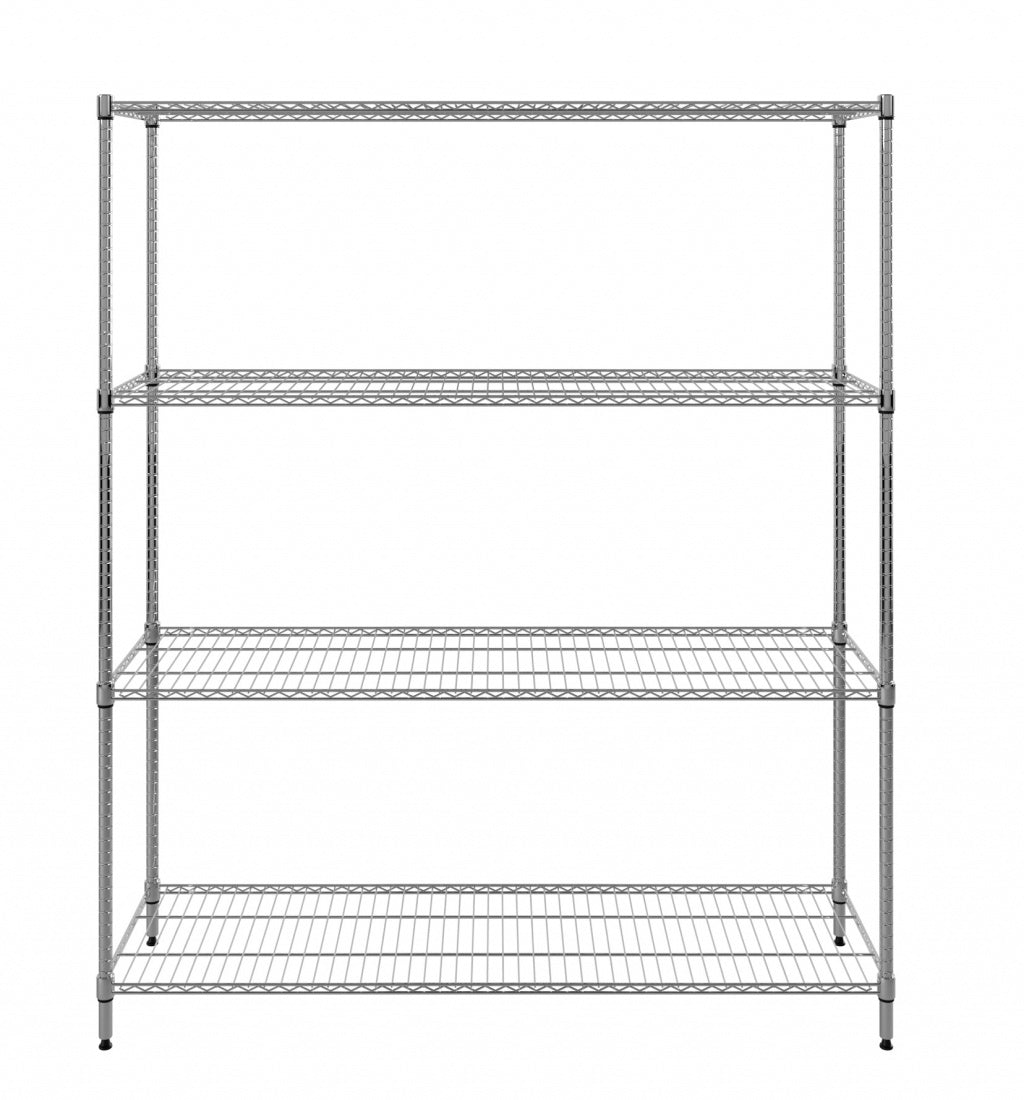 Empire 4 Tier Wire Racking Shelving Kit 1500mm Wide - RACK-1500 Chrome Wire Shelving and Racking Empire   