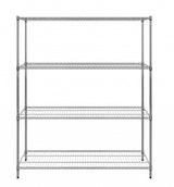 Empire 4 Tier Wire Racking Shelving Kit 1500mm Wide - RACK-1500 Chrome Wire Shelving and Racking Empire   