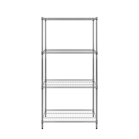 Empire 4 Tier Wire Racking Shelving Kit 900mm Wide - RACK-900 Chrome Wire Shelving and Racking Empire   